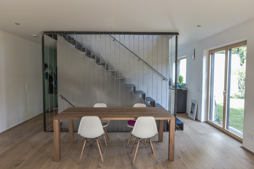 Treppe im Neubau - Faltwertreppe Leporella