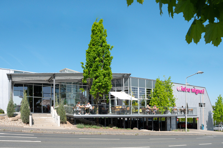 Terrasse mit Glasgeländer - erlebe wigner!