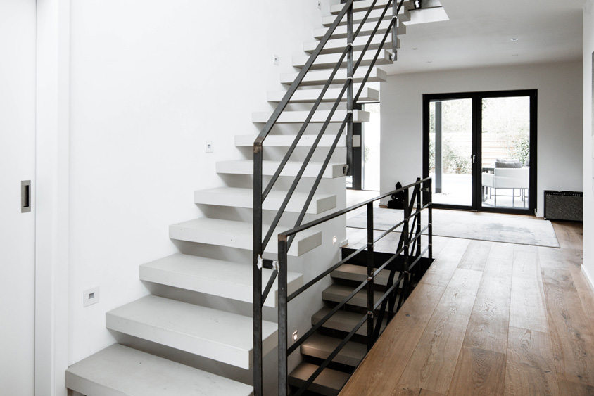 Kragarmtreppe aus Beton