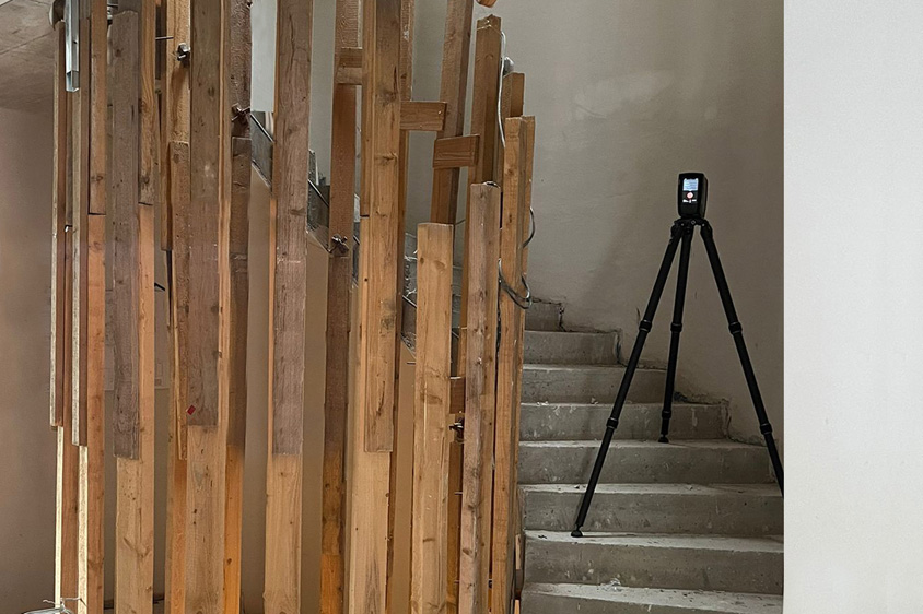 digitales dreidimensionales Aufmaß für den high-end-Treppenbau