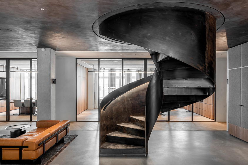 Material für treppen - Treppe aus unbehandeltem Stahl von spitzbart treppen